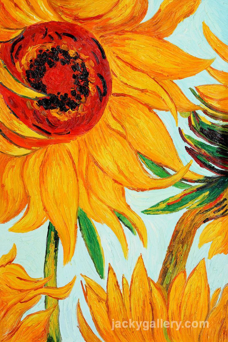 Sunflowers detail, Van Gogh painting